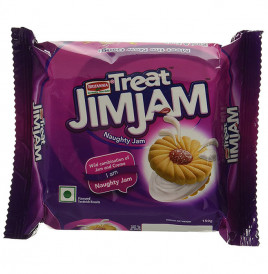 Britannia Treat JimJam Naughty Jam Flavoured Sandwich Biscuits  Pack  150 grams